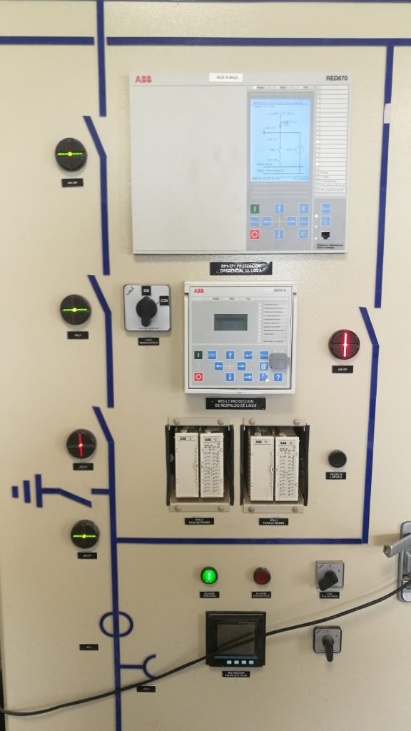 Tablero de salida de Línea 132 kV