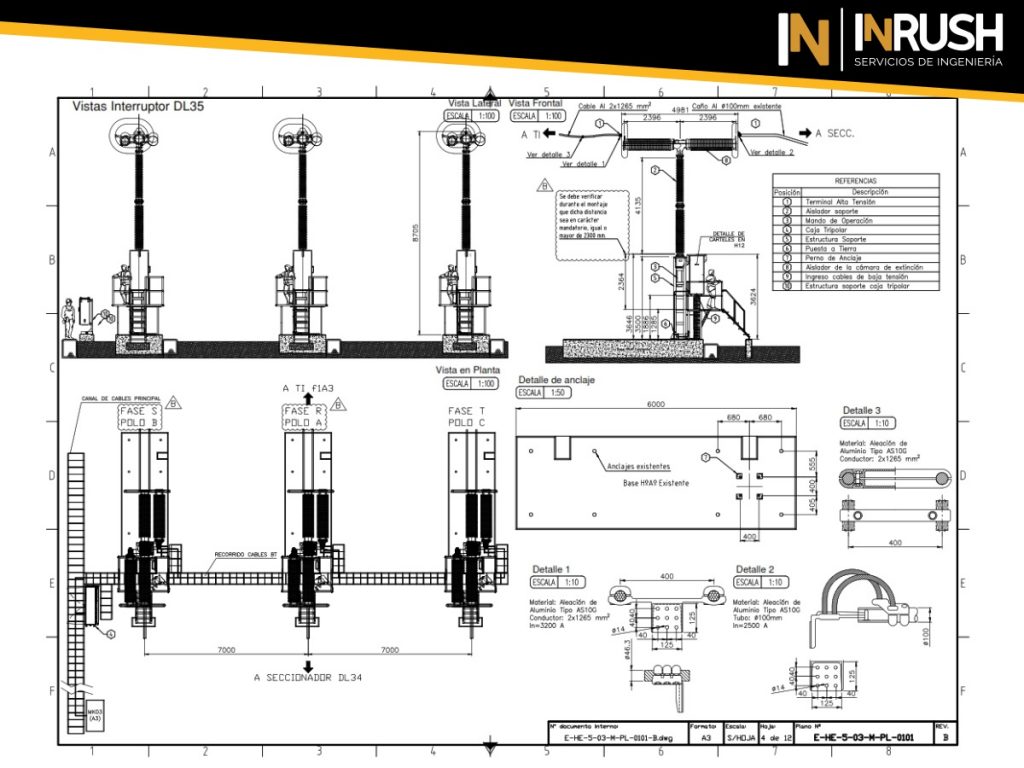 Ingeniería electromecánica Interruptor 500 kV